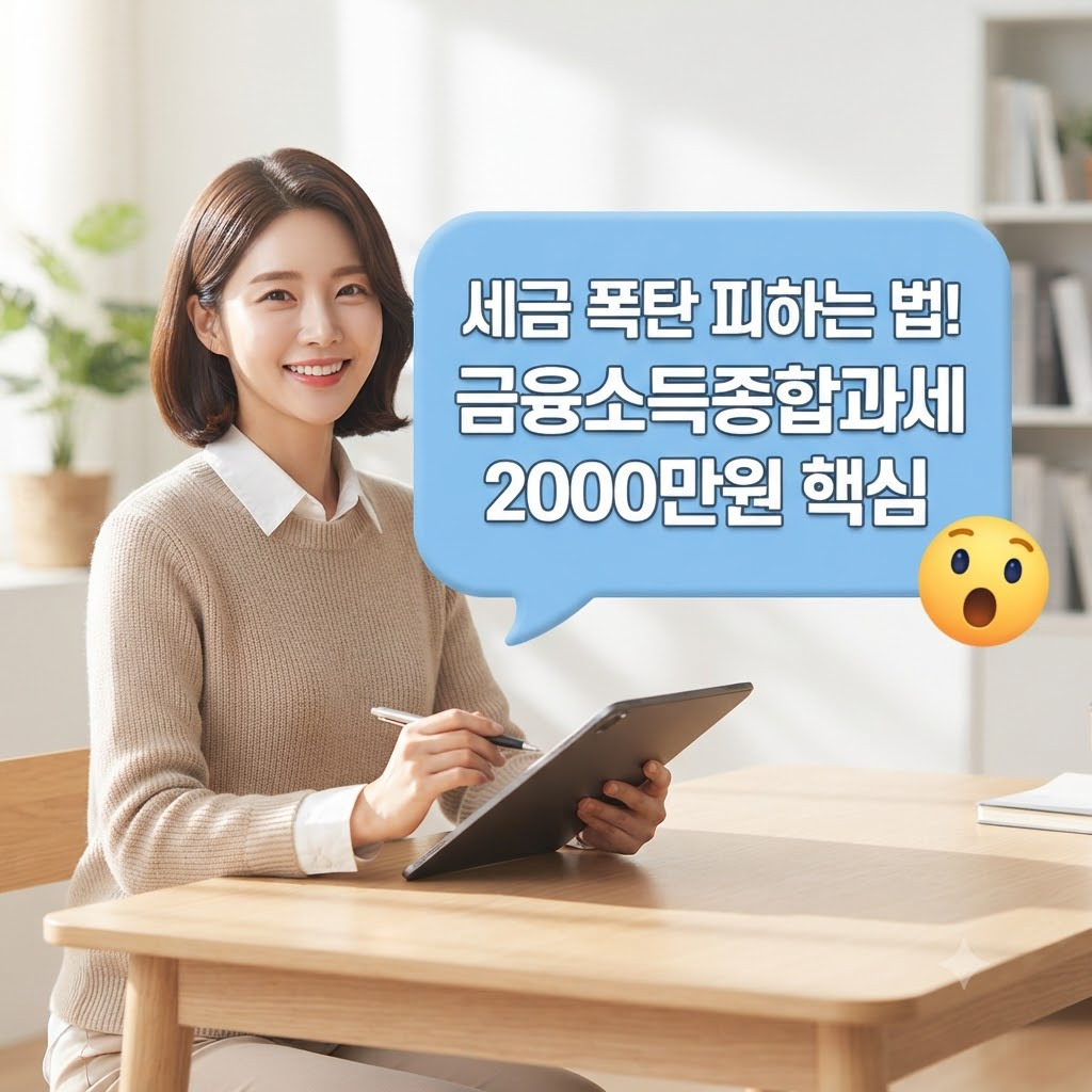 세금 폭탄 맞을뻔... 금융소득종합과세 2000만원 기준과 피하는 법 (실제 경험) 1 금융소득종합과세